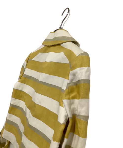 Chloe（クロエ）Chloe (クロエ) ダブルジャケット イエロー×ベージュ サイズ:34の古着・服飾アイテム