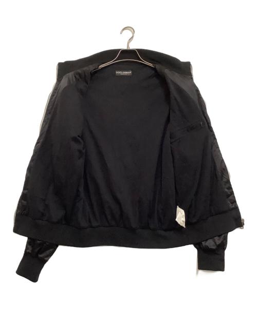 DOLCE & GABBANA（ドルチェ＆ガッバーナ）DOLCE & GABBANA (ドルチェ＆ガッバーナ) ワッペン付きトラックジャケット　CALCIO ブラック×ホワイト サイズ:50の古着・服飾アイテム