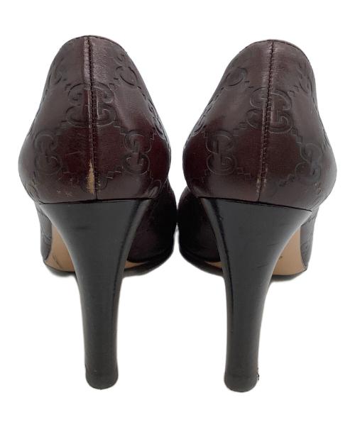 GUCCI（グッチ）GUCCI (グッチ) ヒールパンプス グッチシマ ボルドー サイズ:36の古着・服飾アイテム