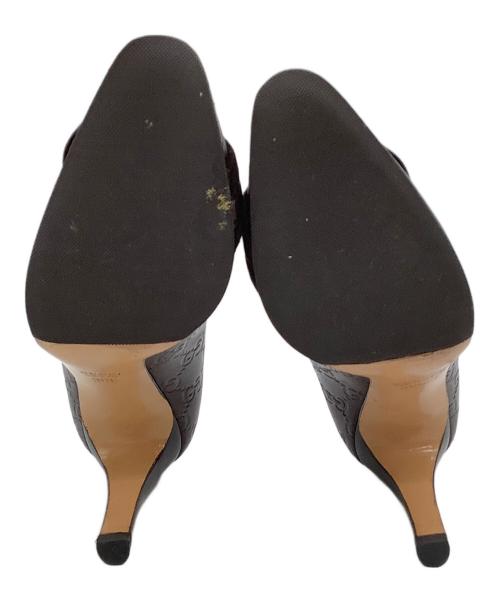 GUCCI（グッチ）GUCCI (グッチ) ヒールパンプス グッチシマ ボルドー サイズ:36の古着・服飾アイテム