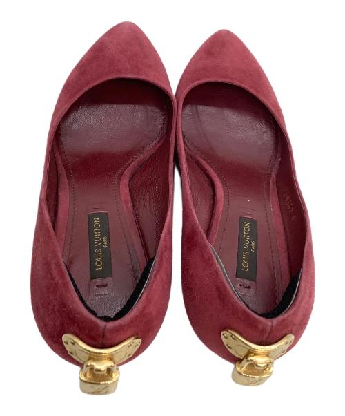 LOUIS VUITTON（ルイ ヴィトン）LOUIS VUITTON (ルイ ヴィトン) ヒールパンプス レッド サイズ:35 1/2の古着・服飾アイテム