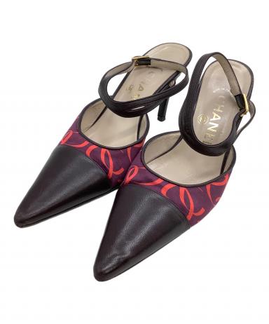 中古・古着通販】CHANEL (シャネル) ヒールパンプス パープル サイズ
