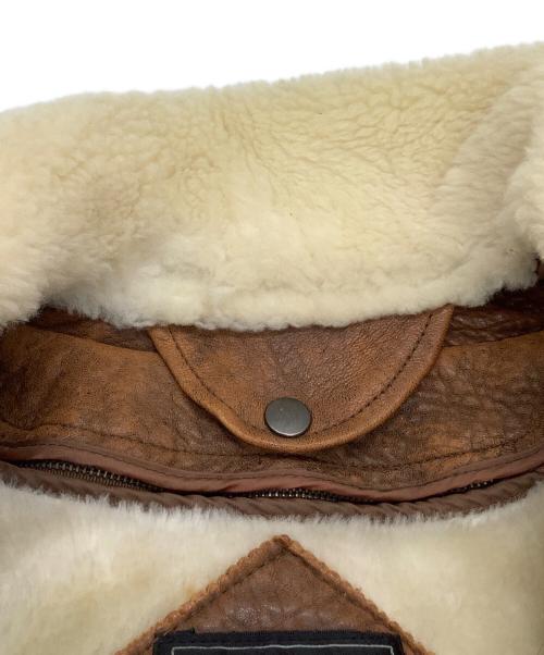 Gleeman（-）Gleeman (-) ライナー付きラムレザージャケット ブラウン サイズ:Lの古着・服飾アイテム