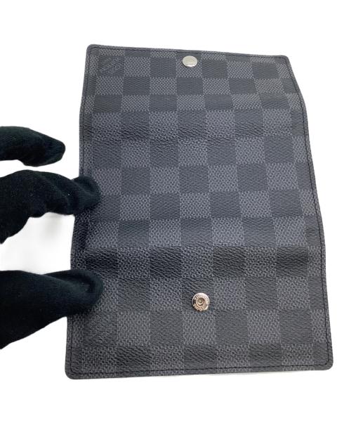 LOUIS VUITTON（ルイ ヴィトン）LOUIS VUITTON (ルイ ヴィトン) キーケース　ダミエ・グラフィット　ポルト クレ・ヴォワテュール ブラックの古着・服飾アイテム