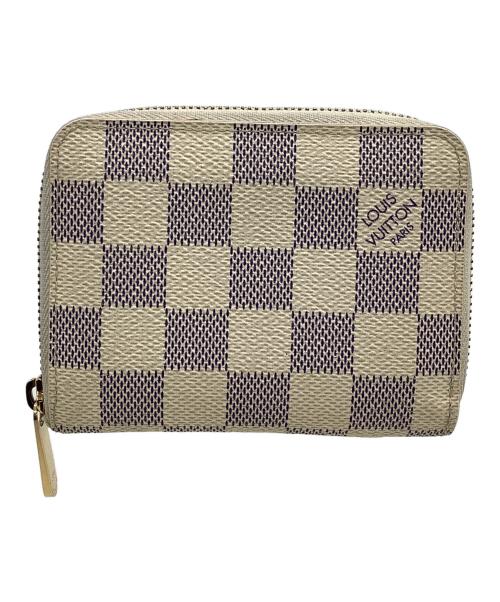 LOUIS VUITTON（ルイ ヴィトン）LOUIS VUITTON (ルイ ヴィトン) コインケース　ダミエ・アズール　ジッピー コインパース ホワイトの古着・服飾アイテム