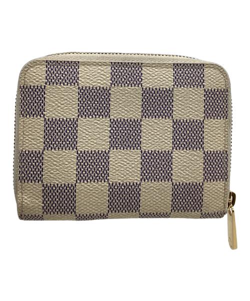 LOUIS VUITTON（ルイ ヴィトン）LOUIS VUITTON (ルイ ヴィトン) コインケース　ダミエ・アズール　ジッピー コインパース ホワイトの古着・服飾アイテム