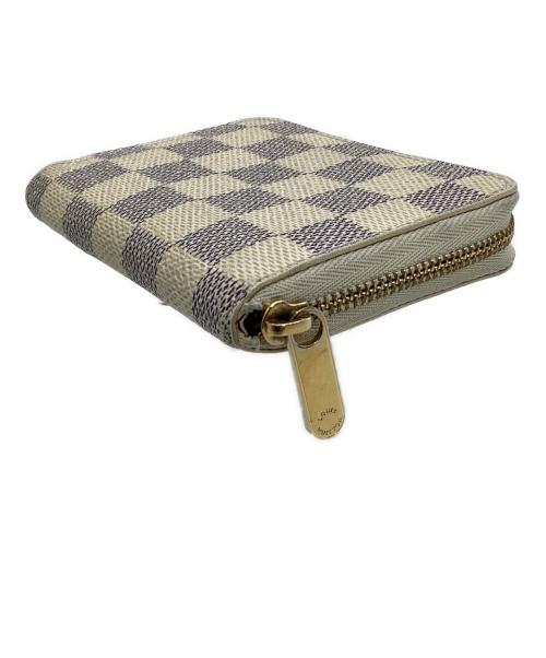 LOUIS VUITTON（ルイ ヴィトン）LOUIS VUITTON (ルイ ヴィトン) コインケース　ダミエ・アズール　ジッピー コインパース ホワイトの古着・服飾アイテム