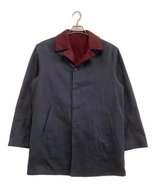 ERMENEGILDO ZEGNA（エルメネジルド・ゼニア）ERMENEGILDO ZEGNA (エルメネジルド・ゼニア) リバーシブルコート ネイビー×レッド サイズ:XSの古着・服飾アイテム