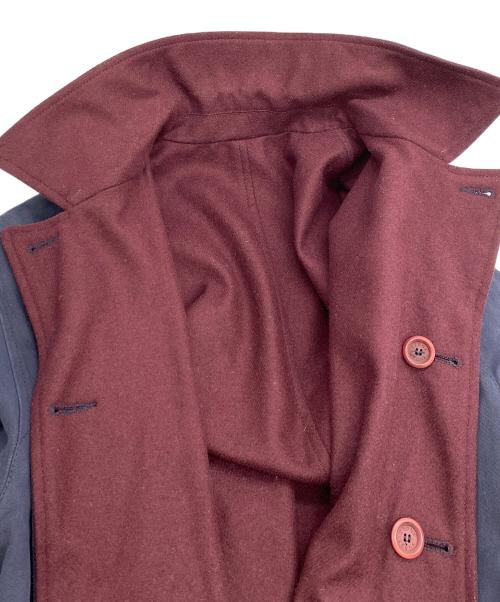 ERMENEGILDO ZEGNA（エルメネジルド・ゼニア）ERMENEGILDO ZEGNA (エルメネジルド・ゼニア) リバーシブルコート ネイビー×レッド サイズ:XSの古着・服飾アイテム