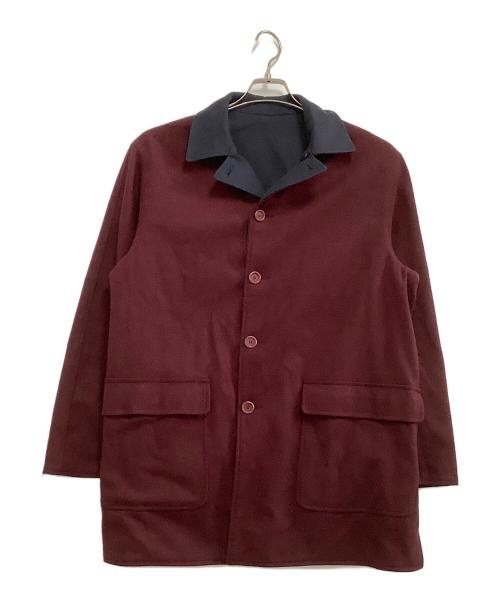 ERMENEGILDO ZEGNA（エルメネジルド・ゼニア）ERMENEGILDO ZEGNA (エルメネジルド・ゼニア) リバーシブルコート ネイビー×レッド サイズ:XSの古着・服飾アイテム