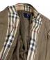 中古・古着 BURBERRY (バーバリー) ステンカラーコート　裏地ノバチェック ベージュ サイズ:M：11000円