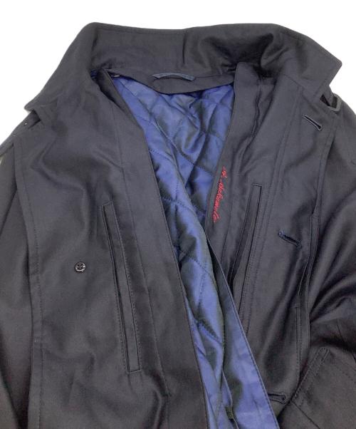 HICKEY FREEMAN（ヒッキーフリーマン）HICKEY FREEMAN (ヒッキーフリーマン) ライナー付きステンカラーコート ネイビー サイズ:Mの古着・服飾アイテム