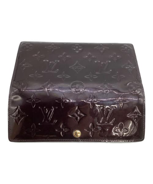 LOUIS VUITTON（ルイ ヴィトン）LOUIS VUITTON (ルイ ヴィトン) 長財布 ヴェルニ ポルトフォイユ・サラ アマラントの古着・服飾アイテム
