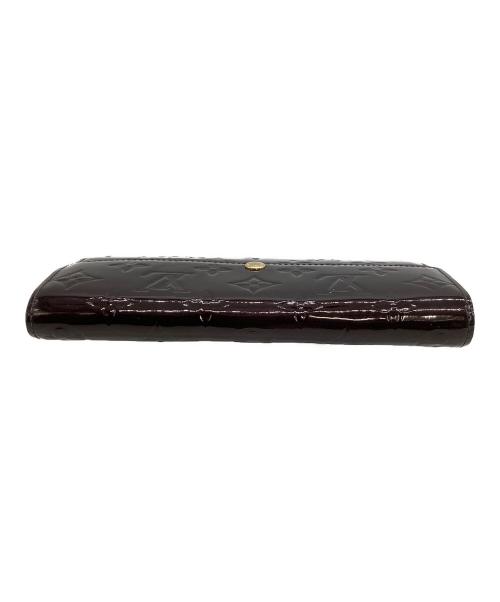 LOUIS VUITTON（ルイ ヴィトン）LOUIS VUITTON (ルイ ヴィトン) 長財布 ヴェルニ ポルトフォイユ・サラ アマラントの古着・服飾アイテム