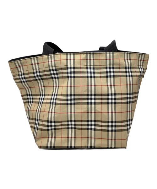 Burberry's of LONDON（バーバリー）Burberry's of LONDON (バーバリー) トートバッグ ノバチェック ベージュ×ブラックの古着・服飾アイテム