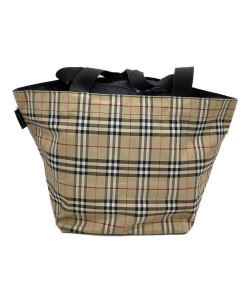 Burberry's of LONDON（バーバリー）Burberry's of LONDON (バーバリー) トートバッグ ノバチェック ベージュ×ブラックの古着・服飾アイテム