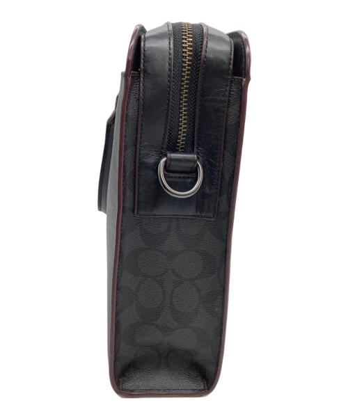 COACH（コーチ）COACH (コーチ) ビジネスバッグ シグネチャー ブラック×グレーの古着・服飾アイテム