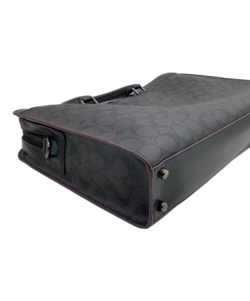 COACH（コーチ）COACH (コーチ) ビジネスバッグ シグネチャー ブラック×グレーの古着・服飾アイテム