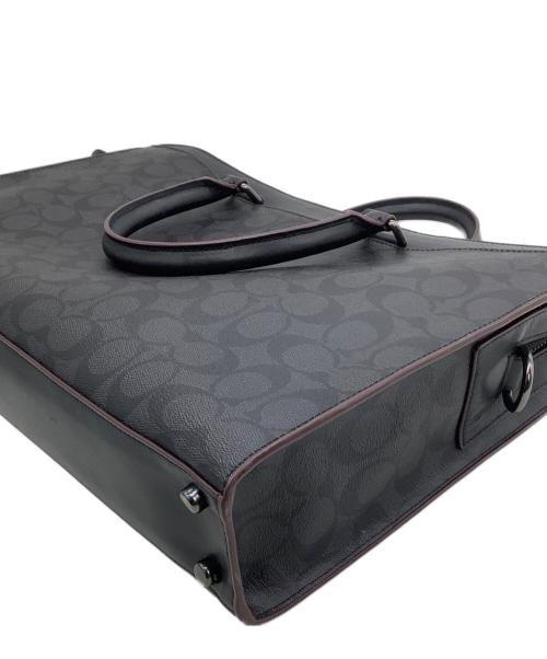 COACH（コーチ）COACH (コーチ) ビジネスバッグ シグネチャー ブラック×グレーの古着・服飾アイテム