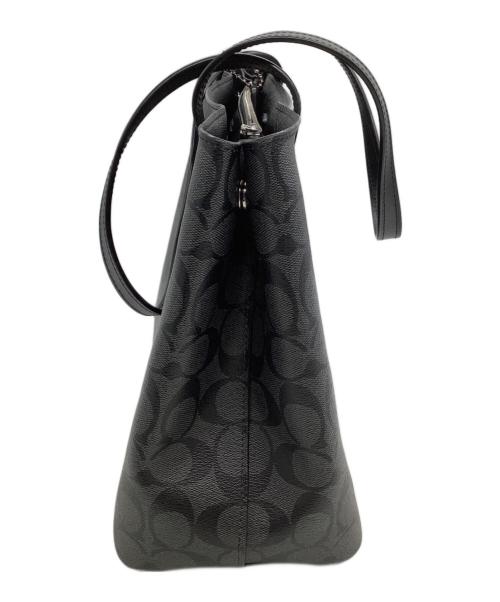 COACH（コーチ）COACH (コーチ) トートバッグ ブラック×グレーの古着・服飾アイテム