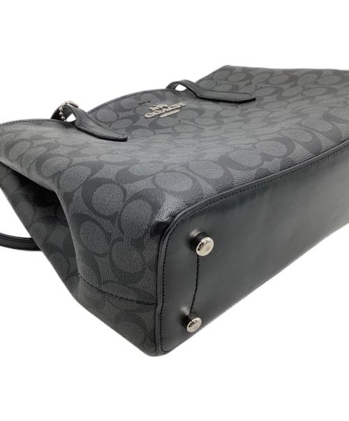 COACH（コーチ）COACH (コーチ) トートバッグ ブラック×グレーの古着・服飾アイテム
