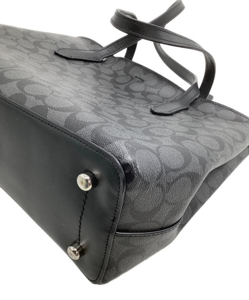 COACH（コーチ）COACH (コーチ) トートバッグ ブラック×グレーの古着・服飾アイテム