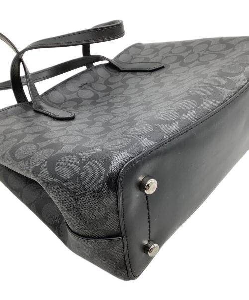 COACH（コーチ）COACH (コーチ) トートバッグ ブラック×グレーの古着・服飾アイテム