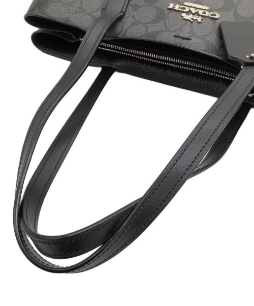 COACH（コーチ）COACH (コーチ) トートバッグ ブラック×グレーの古着・服飾アイテム