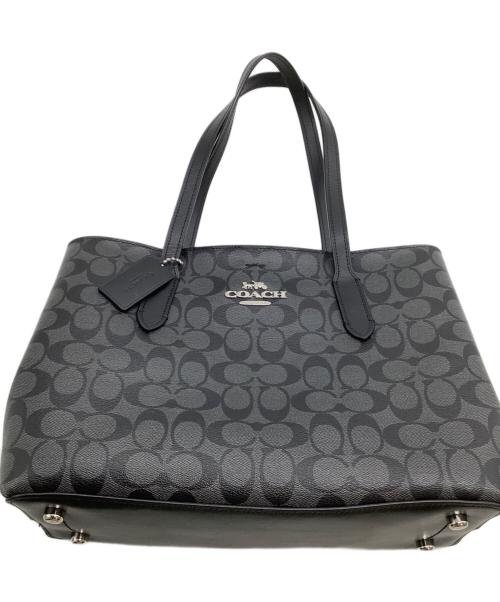 COACH（コーチ）COACH (コーチ) トートバッグ ブラック×グレーの古着・服飾アイテム