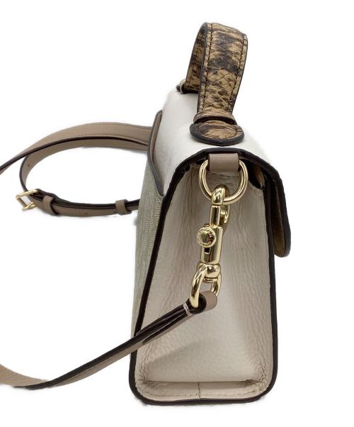 COACH（コーチ）COACH (コーチ) ショルダーバッグ シグネチャー クレオパイソン柄 ベージュの古着・服飾アイテム