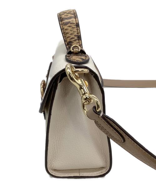 COACH（コーチ）COACH (コーチ) ショルダーバッグ シグネチャー クレオパイソン柄 ベージュの古着・服飾アイテム