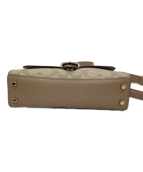 COACH（コーチ）COACH (コーチ) ショルダーバッグ シグネチャー クレオパイソン柄 ベージュの古着・服飾アイテム