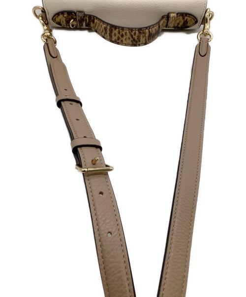 COACH（コーチ）COACH (コーチ) ショルダーバッグ シグネチャー クレオパイソン柄 ベージュの古着・服飾アイテム