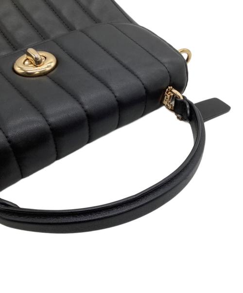 COACH（コーチ）COACH (コーチ) キルティングショルダーバッグ ブラックの古着・服飾アイテム