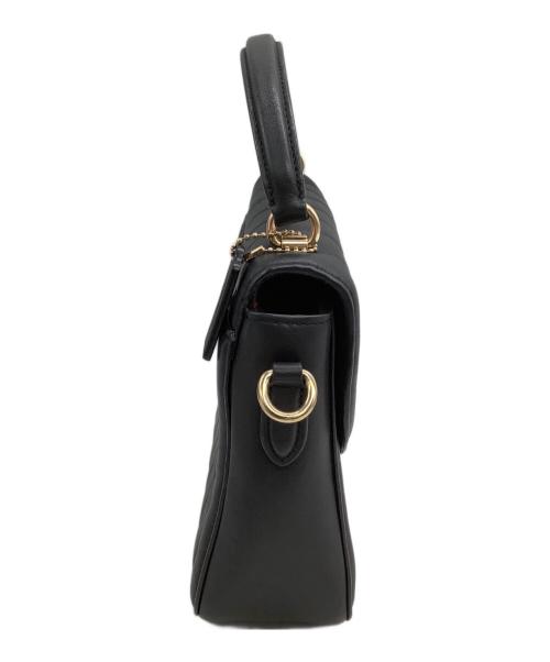 COACH（コーチ）COACH (コーチ) キルティングショルダーバッグ ブラックの古着・服飾アイテム