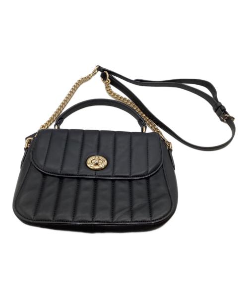 COACH（コーチ）COACH (コーチ) キルティングショルダーバッグ ブラックの古着・服飾アイテム