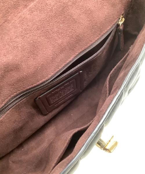 COACH（コーチ）COACH (コーチ) キルティングショルダーバッグ ブラックの古着・服飾アイテム