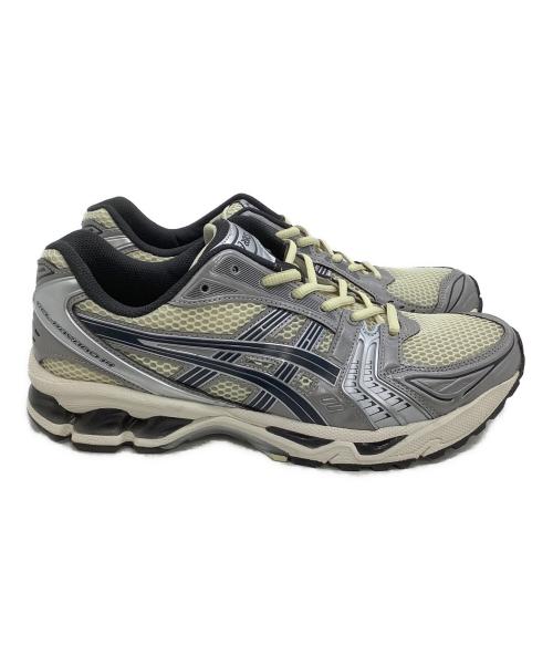 asics（アシックス）asics (アシックス) ローカットスニーカー GEL-KAYANO 14 シルバー×イエロー サイズ:27.5の古着・服飾アイテム