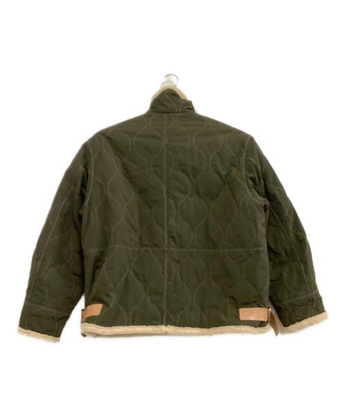 Name.（ネーム）Name. (ネーム) キルティングジャケット　QUILT BOMBER JACKET カーキ×ベージュ サイズ:1の古着・服飾アイテム