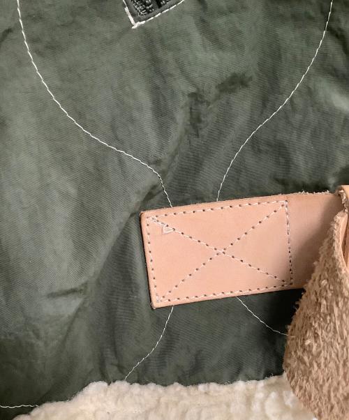 Name.（ネーム）Name. (ネーム) キルティングジャケット　QUILT BOMBER JACKET カーキ×ベージュ サイズ:1の古着・服飾アイテム