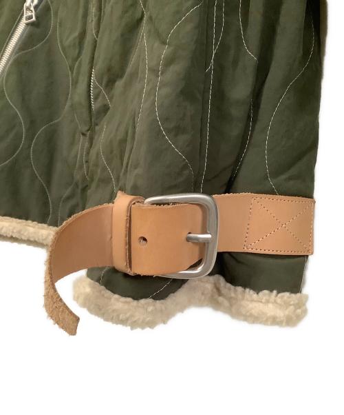 Name.（ネーム）Name. (ネーム) キルティングジャケット　QUILT BOMBER JACKET カーキ×ベージュ サイズ:1の古着・服飾アイテム