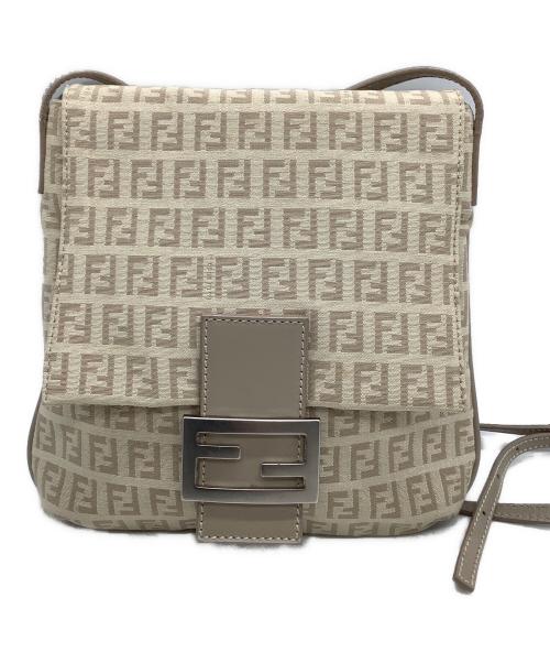 FENDI（フェンディ）FENDI (フェンディ) ショルダーバッグ ズッキーノ マンマバケット ベージュの古着・服飾アイテム