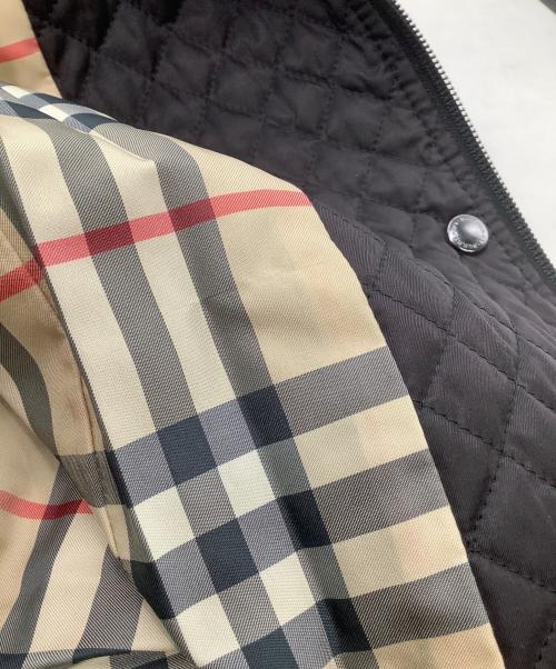BURBERRY LONDON（バーバリーロンドン）BURBERRY LONDON (バーバリーロンドン) キルティングコート　裏地ノバチェック ブラック サイズ:40の古着・服飾アイテム