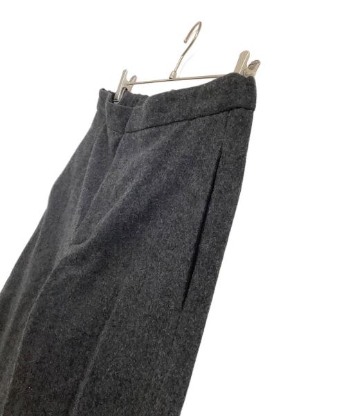 JIL SANDER+（ジルサンダープラス）JIL SANDER+ (ジルサンダープラス) ウールワイドスラックス　24AWモデル グレー サイズ:46の古着・服飾アイテム