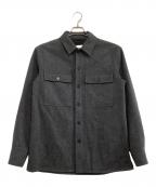 JIL SANDER+ジルサンダープラス）の古着「ウールシャツジャケット」｜グレー