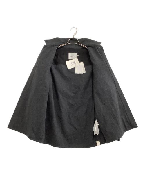 JIL SANDER+（ジルサンダープラス）JIL SANDER+ (ジルサンダープラス) ウールシャツジャケット グレー サイズ:46の古着・服飾アイテム
