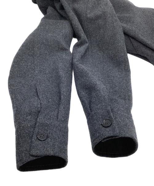 JIL SANDER+（ジルサンダープラス）JIL SANDER+ (ジルサンダープラス) ウールシャツジャケット グレー サイズ:46の古着・服飾アイテム