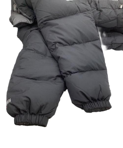 FIRST DOWN（ファーストダウン）FIRST DOWN (ファーストダウン) リバーシブルダウンジャケット ブラック×グレー サイズ:Mの古着・服飾アイテム