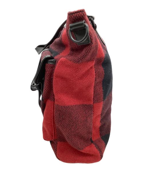 BURBERRY BLACK LABEL（バーバリーブラックレーベル）BURBERRY BLACK LABEL (バーバリーブラックレーベル) トートバッグ レッド×ブラックの古着・服飾アイテム