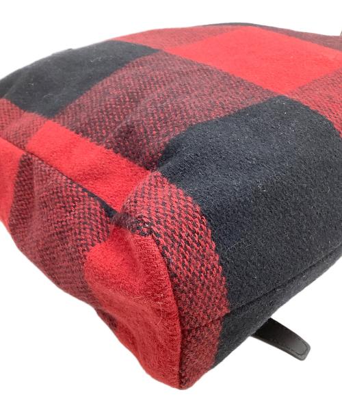 BURBERRY BLACK LABEL（バーバリーブラックレーベル）BURBERRY BLACK LABEL (バーバリーブラックレーベル) トートバッグ レッド×ブラックの古着・服飾アイテム
